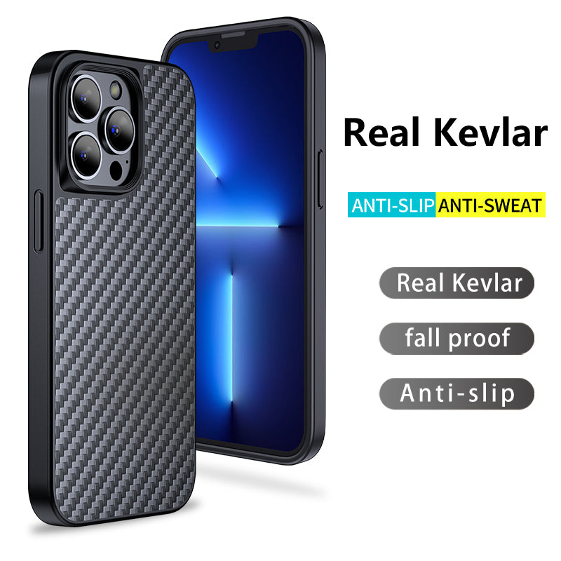 For iPhone 13 Pro 6.1 inch Kevlar Fiber TPU Drop-resistant Cover Magnetic Anti-scratch Phone Case For iPhone 13 Pro 6.1 inch Kevlar Fiber TPU Drop-resistant Cover Magnetic Anti-scratch Phone Case